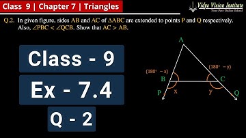 Class 9 Maths, Exercise 7.4 - Q 2 🌟 Triangles 🌟 NCERT, CBSE 🎯
