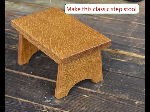 How to make a strong wood step stool - DIY Woodworker Weekend Project