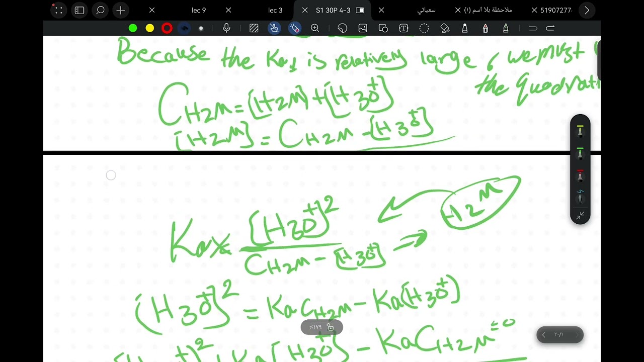 Titration of polyprotic acid with strong base