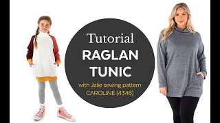 How to sew a Raglan Tunic -View B- (Jalie pattern 4346 Caroline)