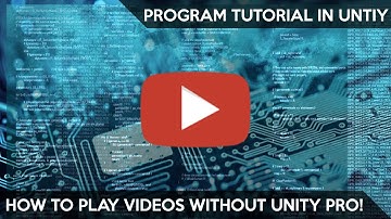 How To Play Videos In Unity! No Unity Pro Required!!
