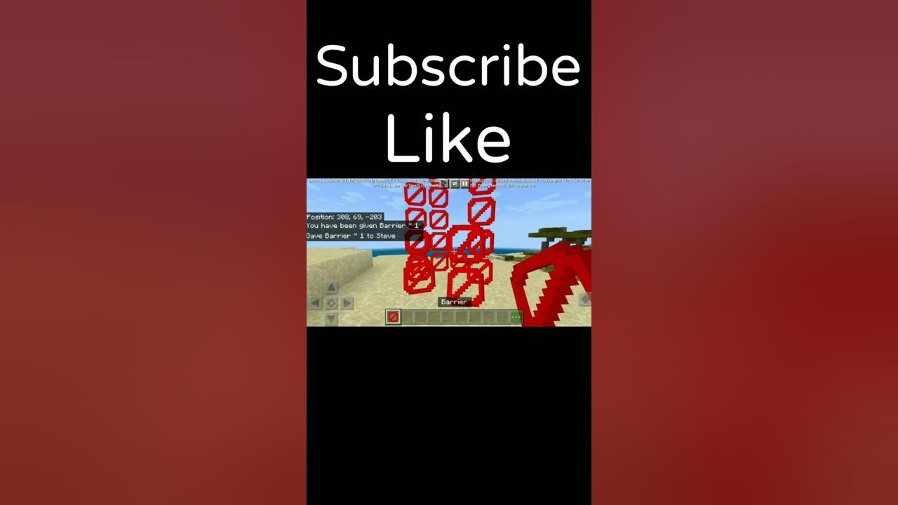 How To Get Barrier Block In Minecraft Poket Edition/Bedrock Edition