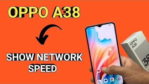 how to show network speed in Oppo a38, oppo a38 status bar settings