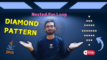 Diamond Star Pattern in Java | Java Pattern Programs #javapatternprogram #starpatternjava #coding