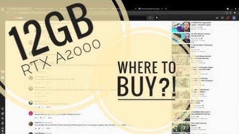 Where to buy RTX A2000 12 GB & Answering your comments on the RTX A2000 Mining Rig