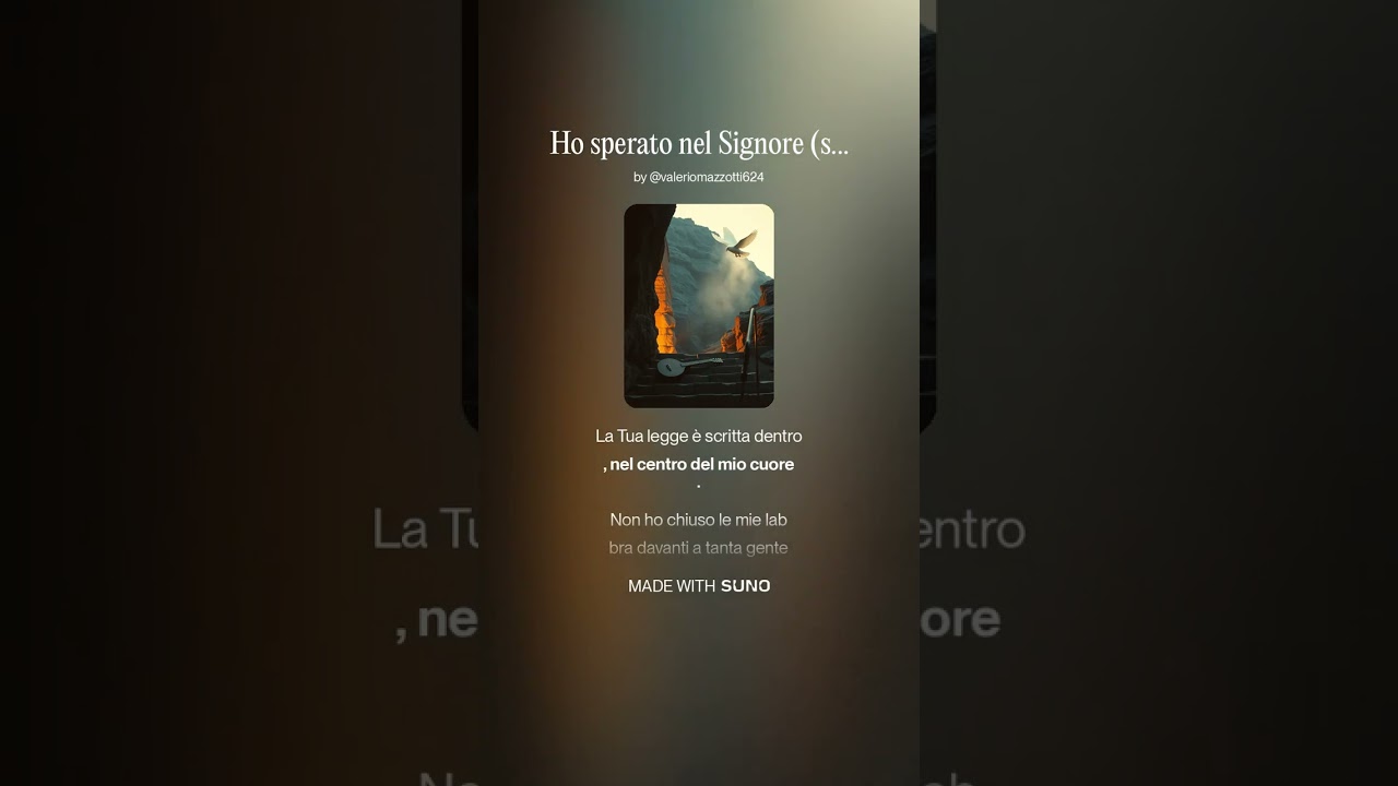 Ho sperato nel Signore (sal 40) 