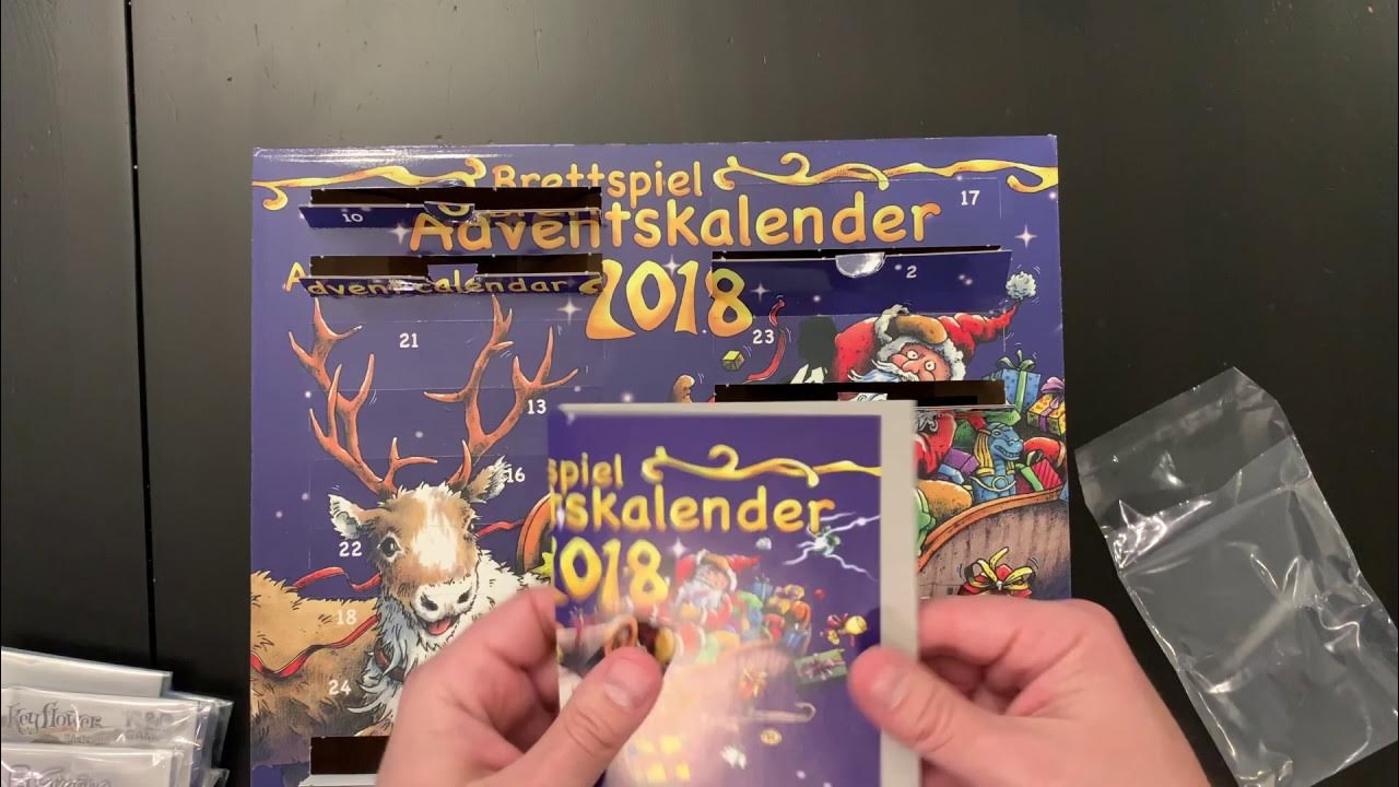 Board Game Advent Calendar 2018 Opening Brettspiel Adventskalendar