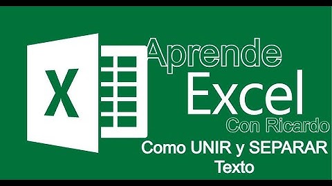 Como UNIR y SEPARAR texto en Excel | Tutorial Practico | Funcion CONCATENAR.