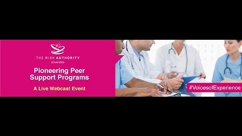 Pioneering Peer Support Programs #Voices of Experience