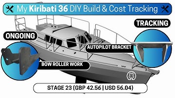 Bow Roller Construction x Autopilot Bracket Cost Tracking | DIY Aluminum Sailboat Build Ep. [21]