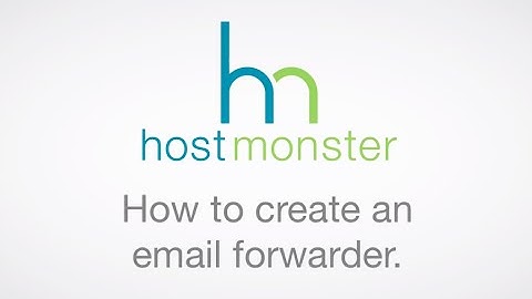 How to create an email forwarder.