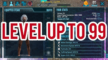 [ARK Mobile]  How to level up fast in official pvp | level 1 to 99 in surge