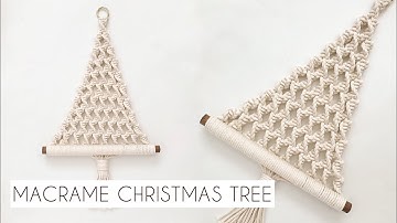 DIY: MACRAME CHRISTMAS TREE TUTORIAL | INTERMEDIATE MACRAME PATTERN | CHRISTMAS CRAFTS