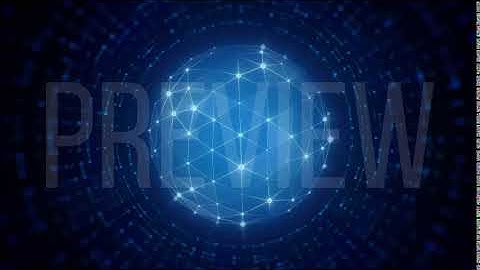 Futuristic Rotating Blue Polygonal Sphere on Dark Background (Animated Backdrop)