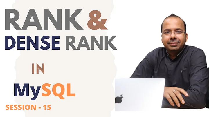 Rank and Dense Rank in MySQL - Important SQL Interview Question