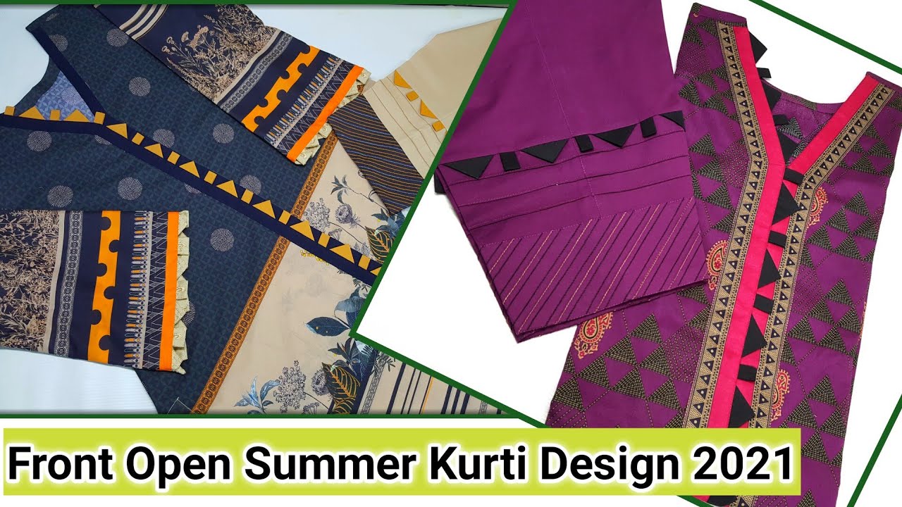 Latest and beautiful Front Open summer Kurti Design 2021 Anchor