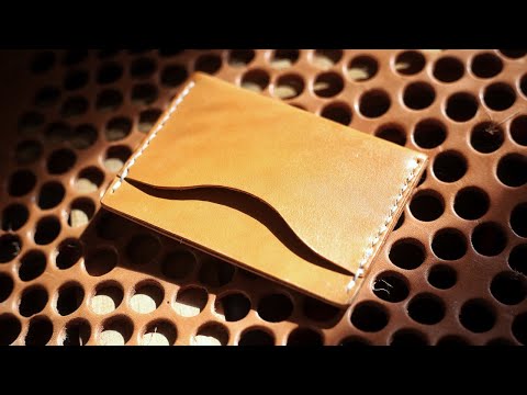 Classic Leather Card Wallet TUTORIAL // PATTERN
