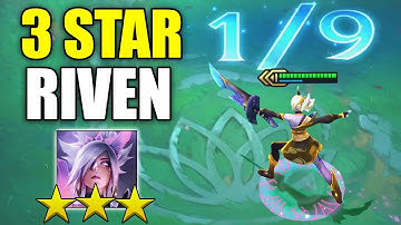 3 STAR RIVEN⭐⭐⭐ SET 4 (Best 4 cost unit Teamfight Tactics Fates TFT)