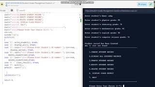 Student Grade Management System using C++