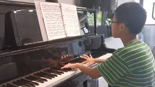 My 10 y.o. online student from China plays Grieg - Arietta. July, 2022
