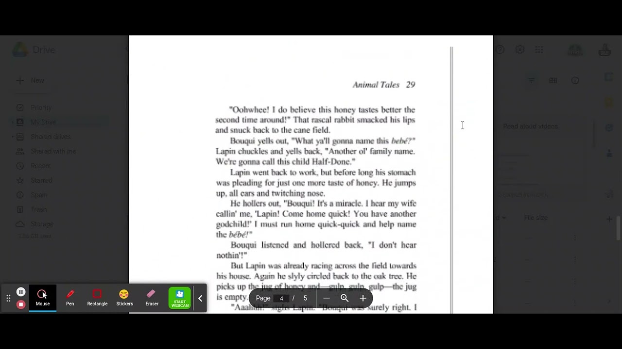 Theft of Honey Read Aloud