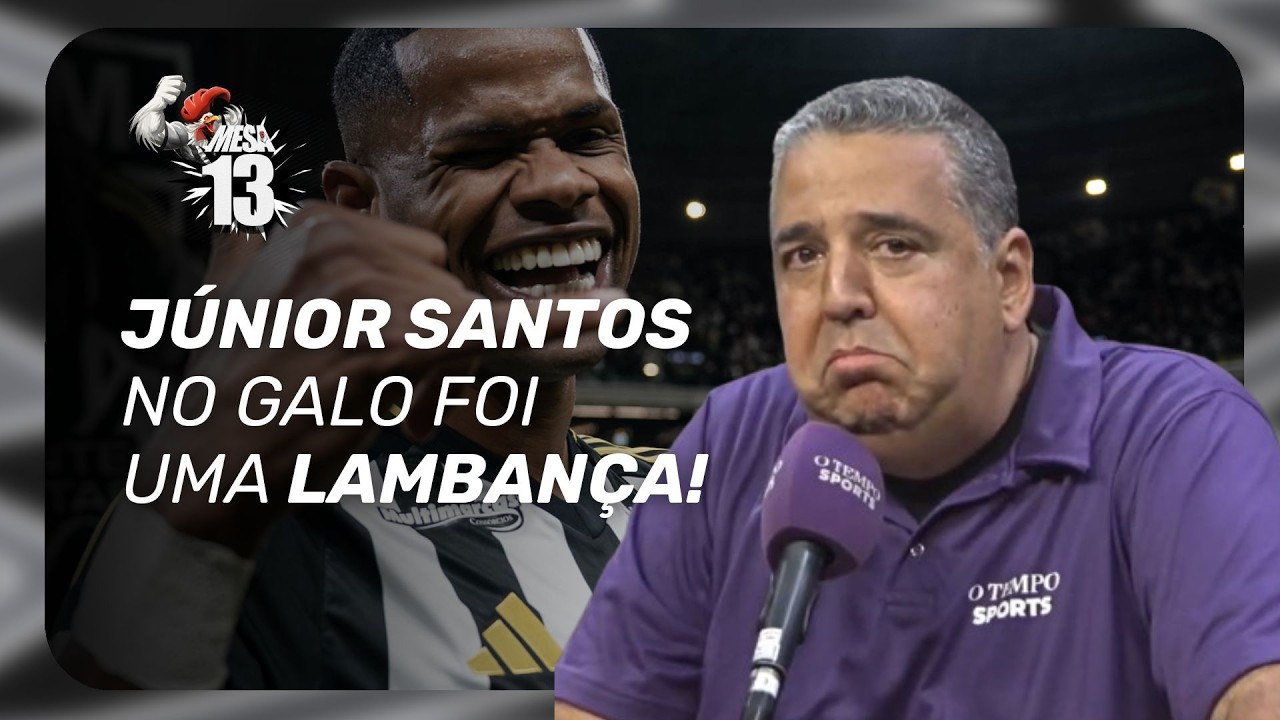 JÚNIOR SANTOS FOI UMA LAMBANÇA DO GALO!