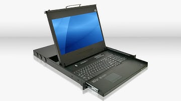 KD8178P - Rack console with 17.3" 1920 x 1080 LCD and 8 port KVM switch in 1U rack mount drawer