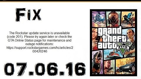 Gta V Fehlercode 201 Fix