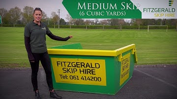 Medium Skip Size | 6 Cubic Yard Skip | Fitzgerald Skip Hire