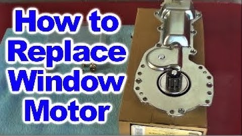 How to replace a Window Lift Motor on 4th Generation Pontiac Firebird
