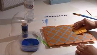make your own water color paint use the same paint to stencil tips tricks and hacks to no bleeding