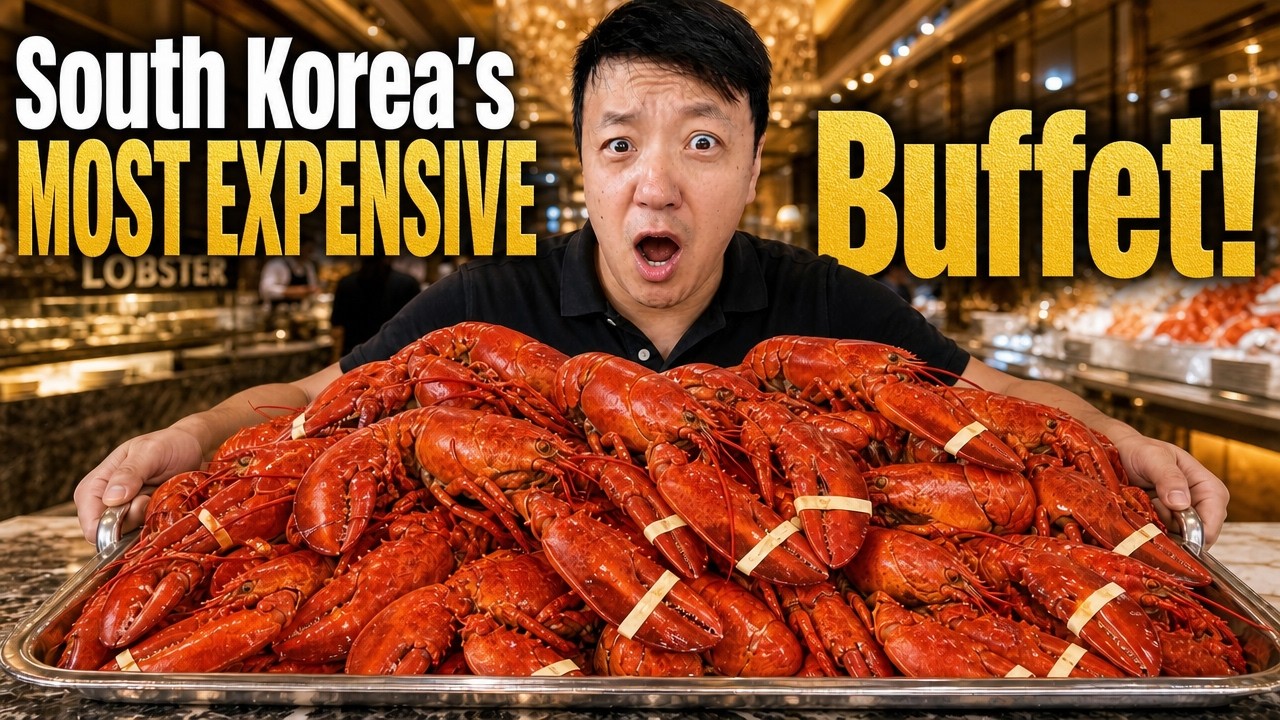 Trying South Korea’s MOST FAMOUS All You Can Eat LOBSTER BUFFET | Was it Worth it?