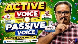 Active Voice Passive Voice Easy Explanation 😍 | Board Exam Special