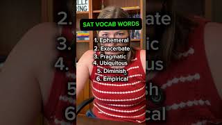 SAT Vocab Words
