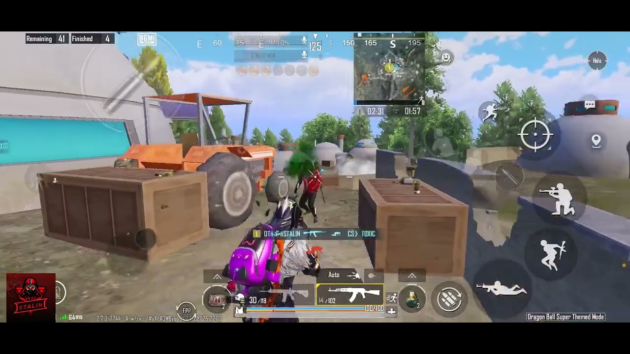 BGMI match 7 kill solo in Erangle