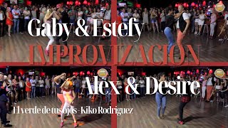 Gaby & Estefy con Alex & Desire, Improv, The Host Salsea, Julio 2015