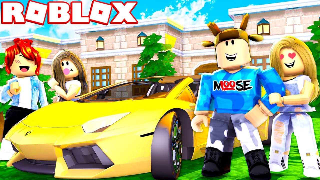 Driving My 300 000 Lamborghini To High School Roblox Highschool Youtube - moosecraft playing roblox