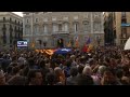 Barcelone rassemblement indpendantiste devant la generalitat