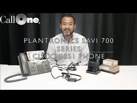 Two Ways you can connect a Savi 700 Series to a Cisco 8851 Phone