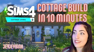 Sims 4 Cottage build Challenge...in 10 minutes...