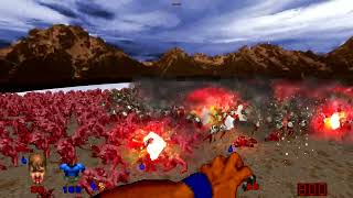 Revenant vs Pinky Demon Brutal Doom Monster Infighting 300 vs 700 1440p Cinematic
