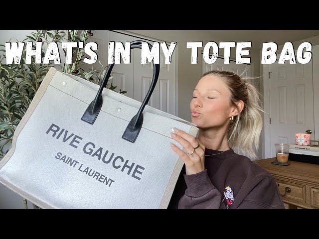 YSL RIVE GAUCHE TOTE - WHAT'S IN MY BAG? 