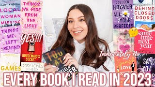 Reviewing Every Book I Read In 2023 | YEARLY READING WRAP UP: Romance & Thrillers | Jackie Ann