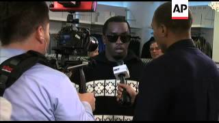 Sean "Diddy" Combs opens new shop in Macy's