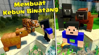 MEMBUAT KEBUN BINATANG BANYAK HEWAN INDONESIA DI MCPE