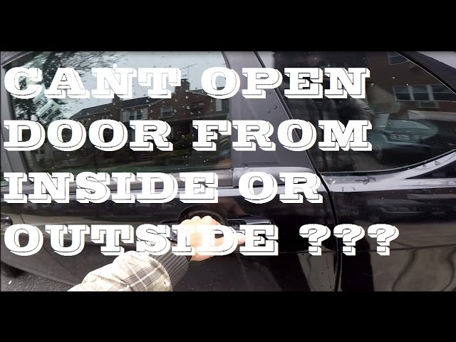 4Runner Door Won'T Open from Outside 