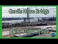 Aerial spectacle gordie howe bridge construction