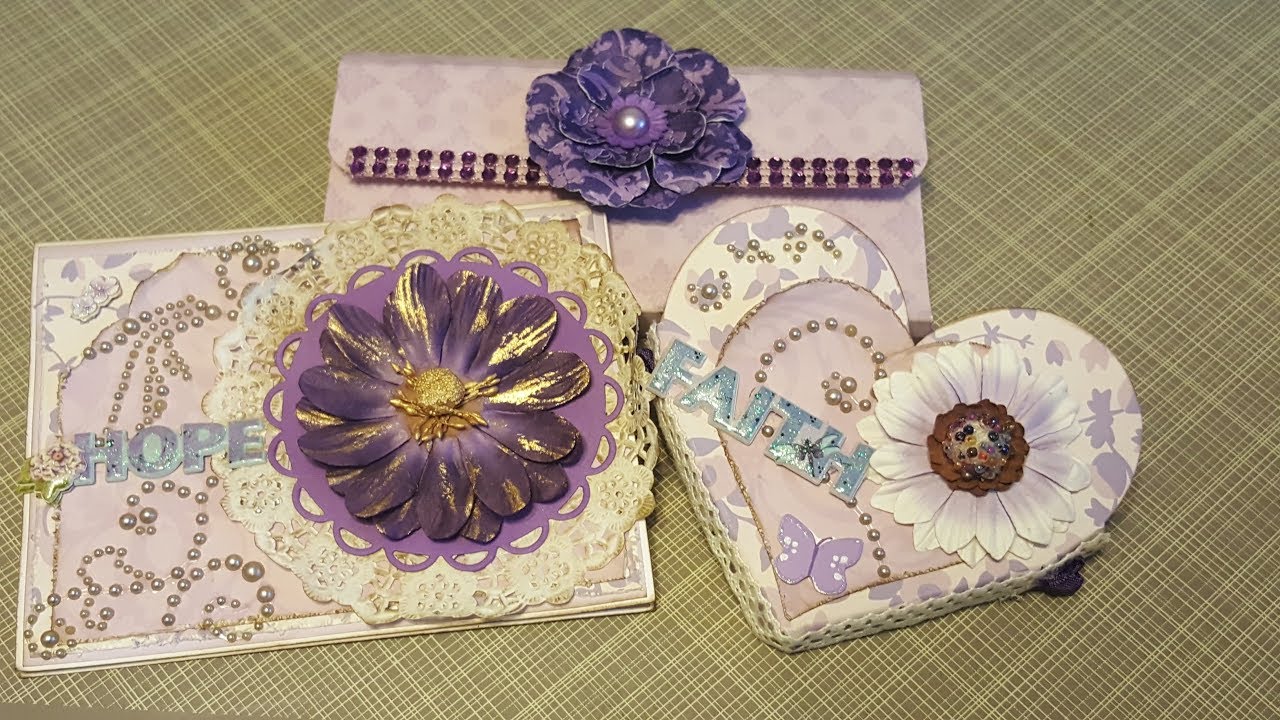 Card, pocket heart and happy mail wallet project share 8-16-2017
