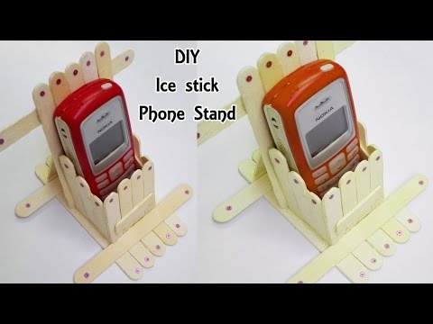 Phone Stand With Ice Sticks / Popsicle || DIY Craft