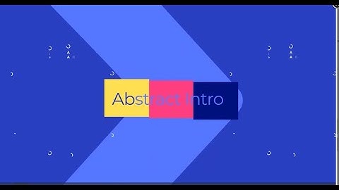 Typographic Colorful Intro | After effects templates free